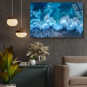 Ocean Tide - Beautiful Ocean 3D Acrylic UV Print Art – A Bold,  for Modern Interiors, Perfect for Artistic Home or Office Décor