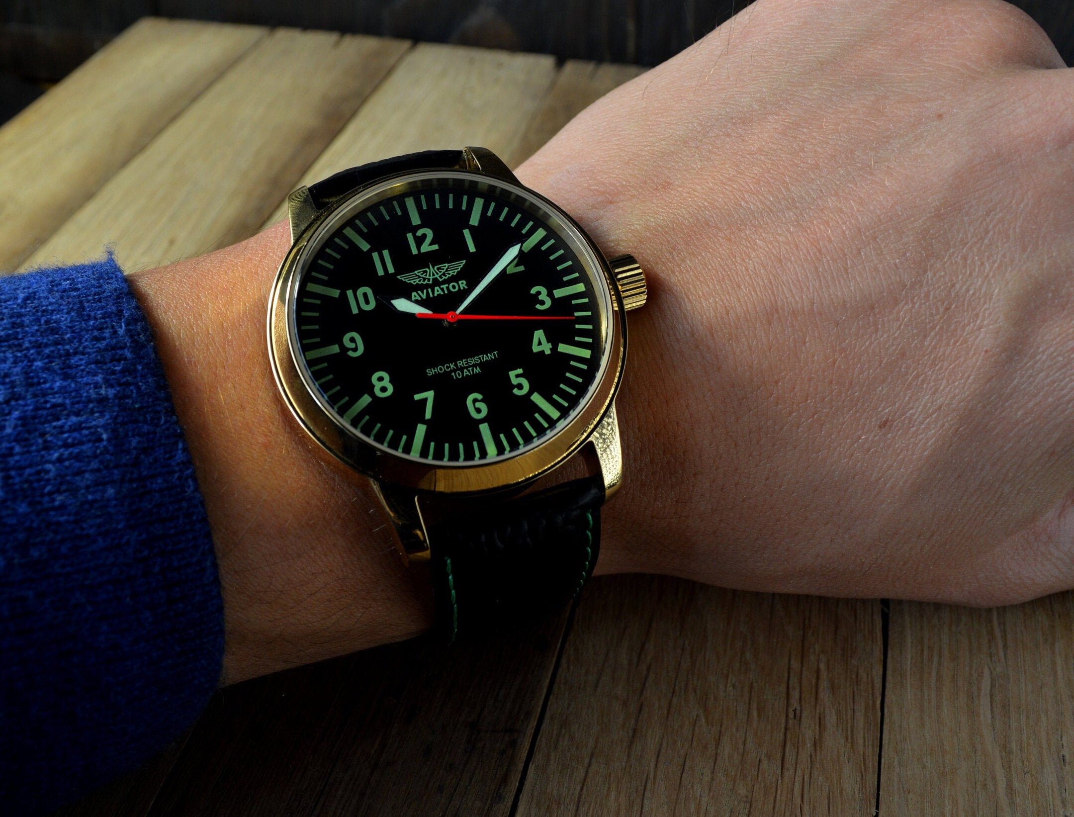 Men's Vintage Watch | Poljot Aviator | Soviet Watch | Poljot