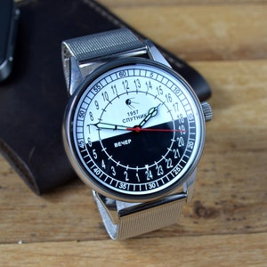 Men&#39;s Vintage Watch | Sputnik Watch | Mechanical Watch | Sputnik 24 Watch | Analog Watch | Sputnik Antarctica | Watch Gift | Gift for Men