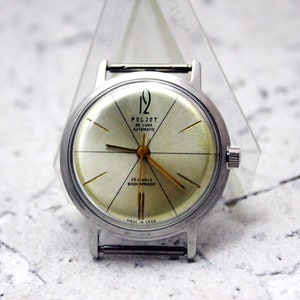 Men&#39;s Vintage Watch | Poljot de luxe | Automatic Watch | Poljot de Luxe Watch | Rare watch | 29 Jewels | Watch Gift | Gift for Men |