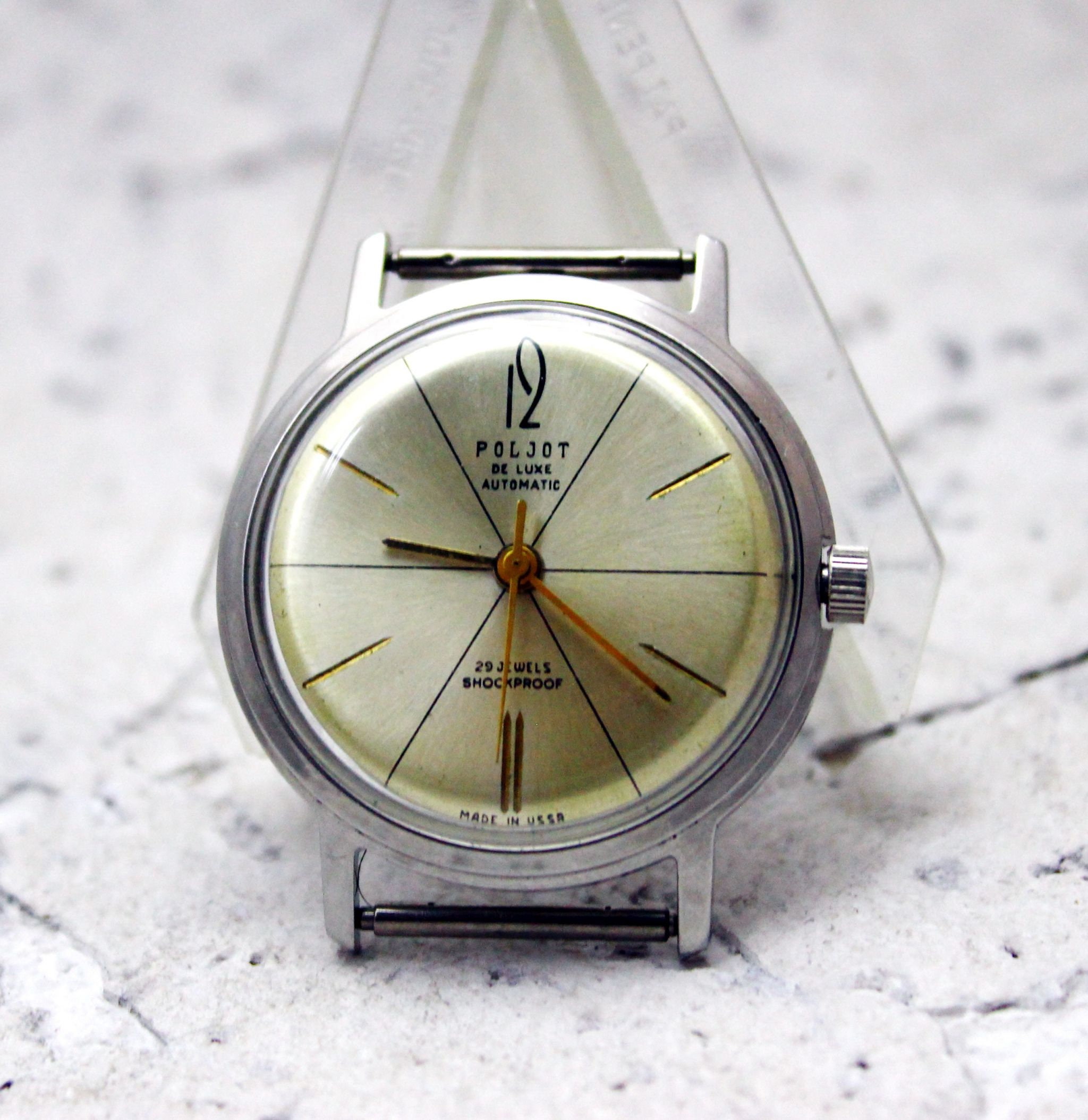 Men s Vintage Watch Poljot De Luxe Automatic Watch Poljot De Luxe