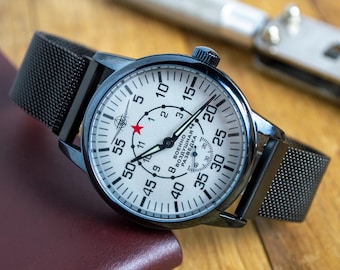 Men's Vintage Watch | Pobeda Watch | Mechanical Watch | Fighter Watch | Pobeda Watch Mens |