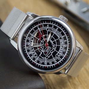 Men&#39;s Vintage Watch | Antarctica Watch | Polar Watch | 24 hours Watch | Analog Watch | Polar Antarctica| Watch Gift | Gift for Men |