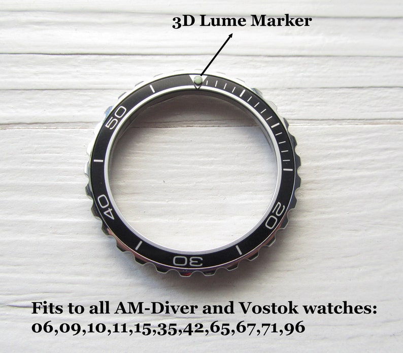 Vostok bezel watch custom bezels Amphibia & Komandirskie Etsy