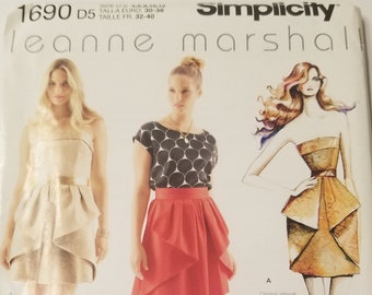 Simplicity 1690 Misses Dress Skirt and TopPattern Size 4-6-8-10-12 UNCUT