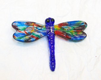 Acchiappasole in vetro colorato a forma di libellula turchese, da appendere alle finestre in vetro artistico fatto a mano o come decorazione per la casa, idea regalo unica. - Italia