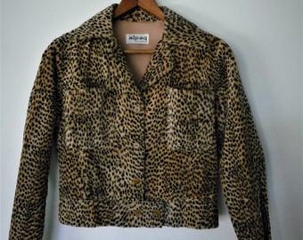 Vintage Faux Fur Cheetah Jacket