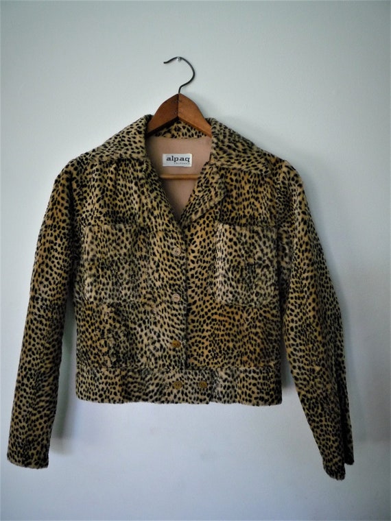 Vintage Faux Fur Cheetah Jacket