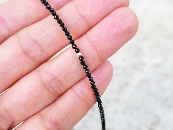 Black spinel necklace mens deals