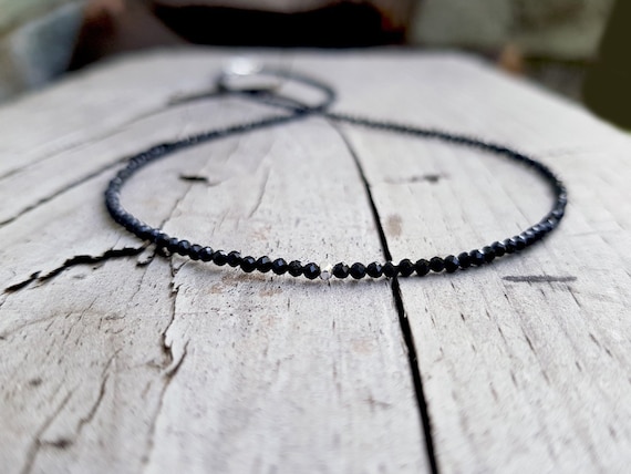 Black spinel necklace mens deals