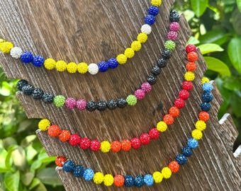 1950s Vibrant Dangling Molded Plastic Fruit Frontal Bead