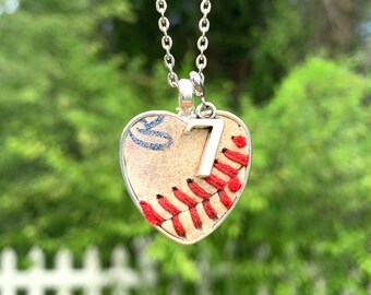 Authentic Baseball Necklace W/ Seams 