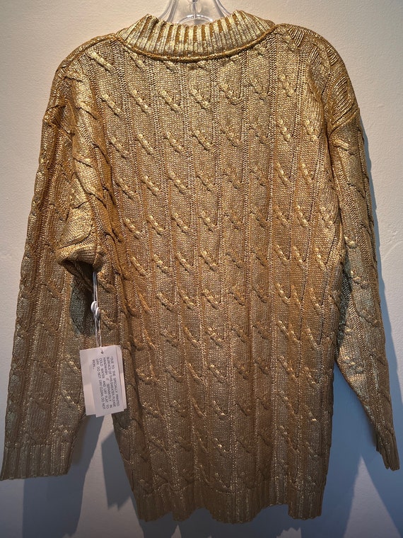 NWT Vintage 80’s Ungaro Gold Sweater - image 5