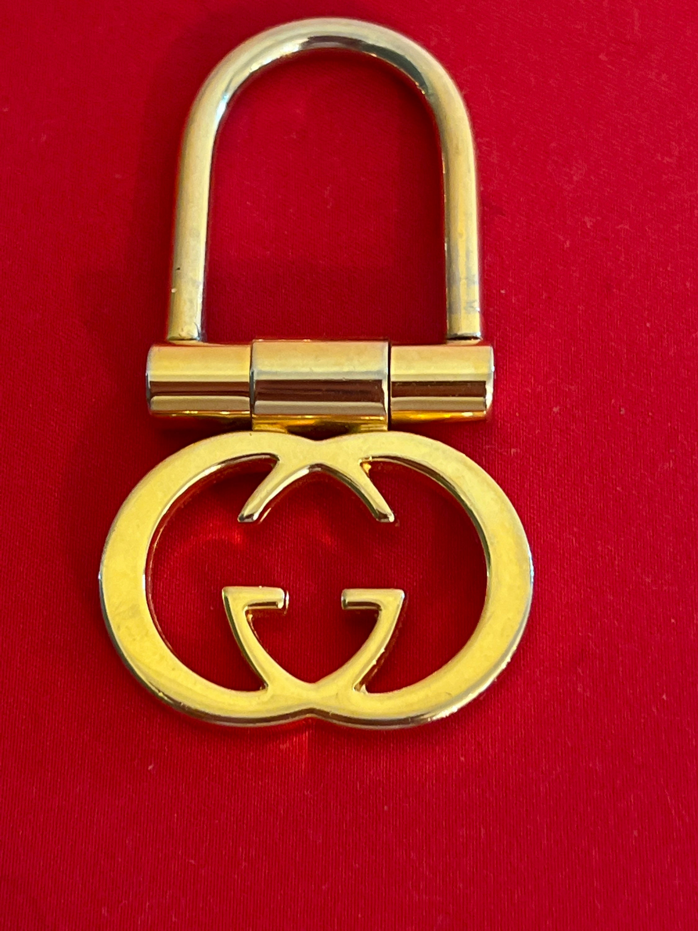 Gucci Web Red Blue GG Monogram Vintage 4 Key Holder/Chain Rare VGC