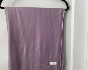 Vintage Lanvin Paris Eclat d’Arpege lilac/lavendar scarf.