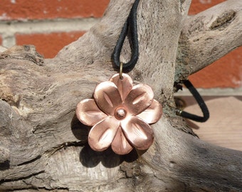 Copper Flower Necklace