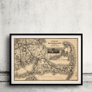 Schnittkarte von New York, New Haven und Hartford Railroad Eastern - 1893 - SKU 0325