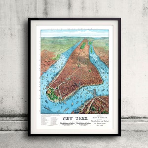 Bird's eye of the City of New York - 1879 - SKU 0089