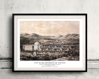 View of the University of Virginia - 1856 - SKU 0142