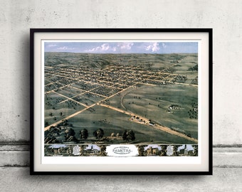 Bird's eye view of the city of Palmyra, Marion Co., Missouri - 1869 - SKU 0260