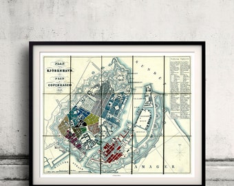 Plan of Copenhagen - Denmark - 1853 - SKU 0283