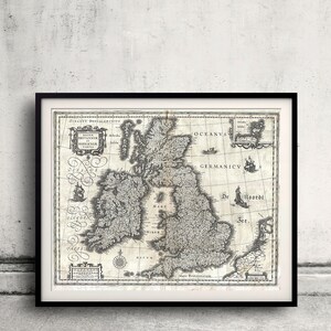 Carte des îles britanniques - 1631 - SKU 0140