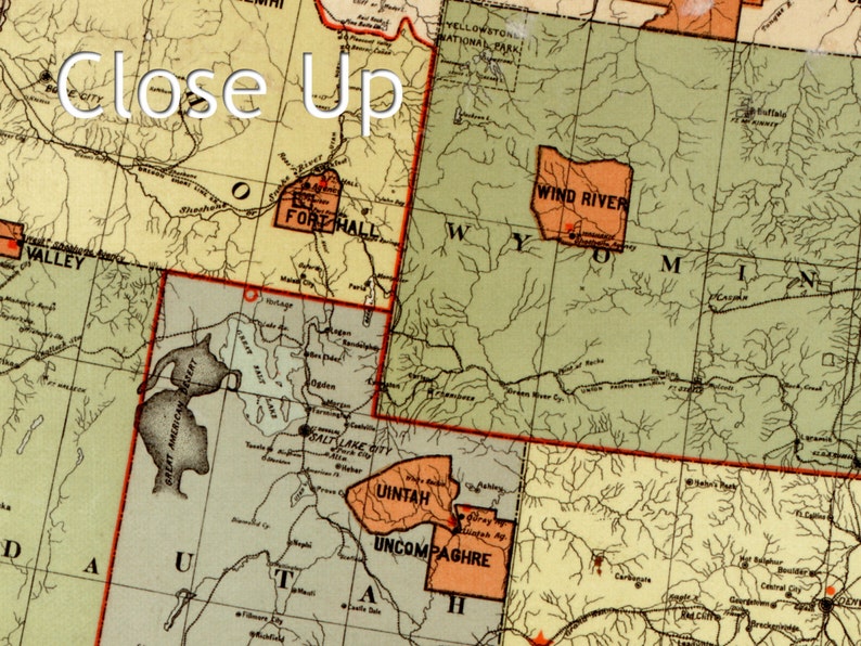 Map Showing Indian Reservations Within the Limits of the United States ...