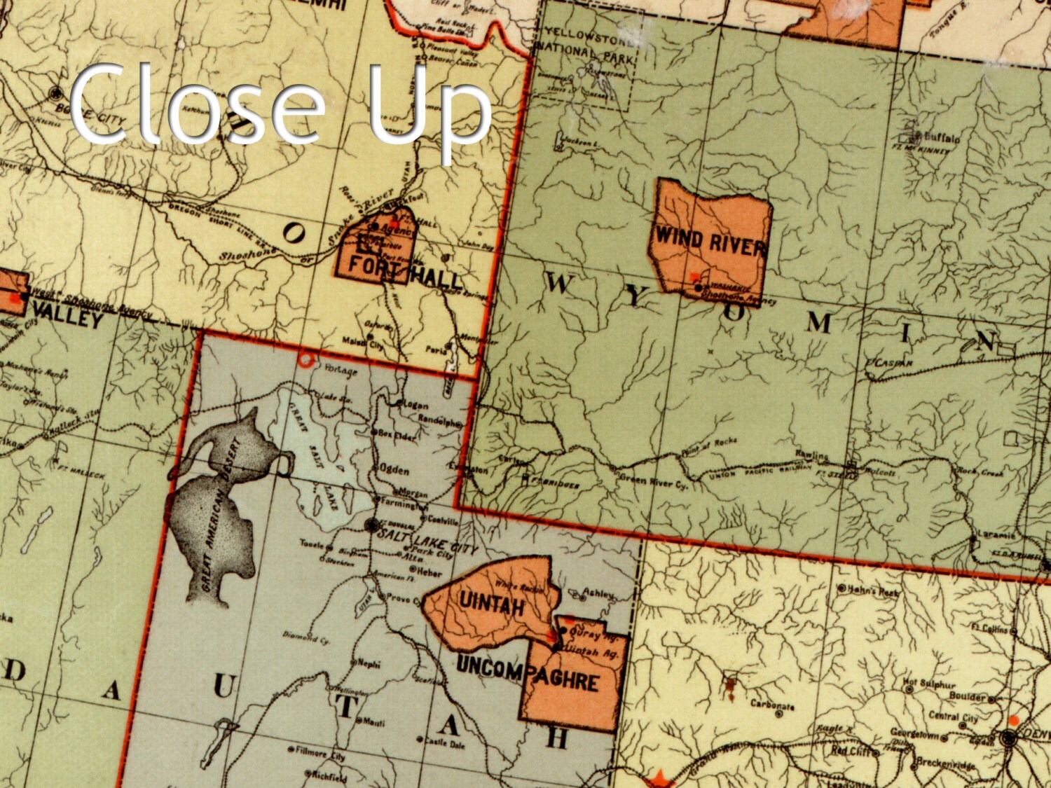 Map Showing Indian Reservations Within the Limits of the United States ...
