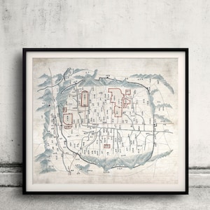 Stadtplan von Seoul - Südkorea - 1800 - SKU 0303