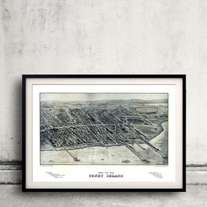 Bird's eye view of Coney Island - New York - 1906 - SKU 0193