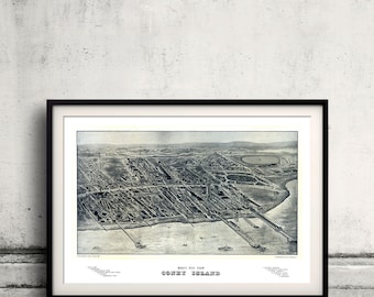 Bird's eye view of Coney Island - New York - 1906 - SKU 0193