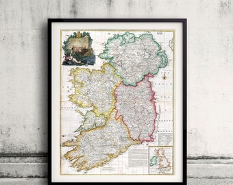 Map of Ireland - Rocque - 1794 - SKU 0125