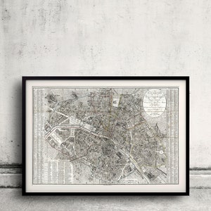 Map of Paris, France - 1823 - SKU 0299