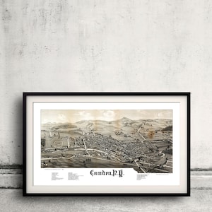 Bird's eye view of Camden - New York - 1885 - SKU 0237