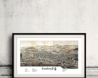 Bird's eye view of Camden - New York - 1885 - SKU 0237
