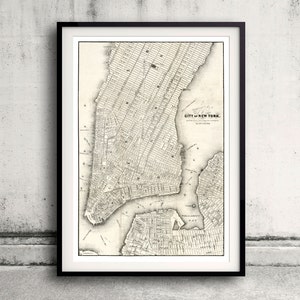 Carte de la ville de New York - 1860 - SKU 0274