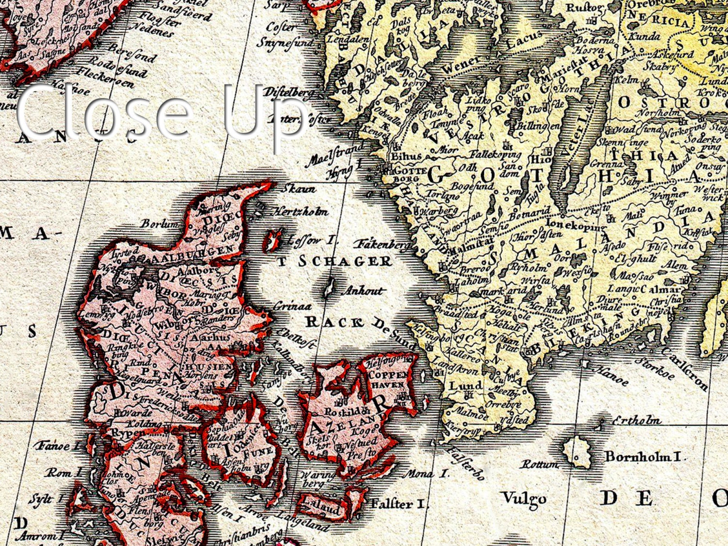 Kaart van Scandinavië Noorwegen Zweden Denemarken Finland ...
