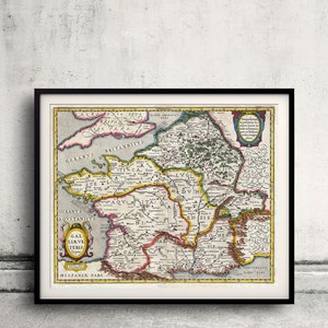 Map of France - Gaul in Antiquity - Geographicus Galliae - Jansson - 1657 - SKU 0032