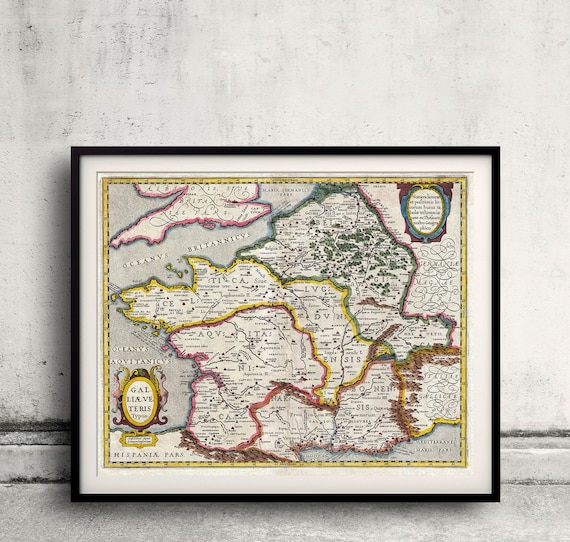 Map of France - Gaul in Antiquity - Geographicus Galliae - Jansson
