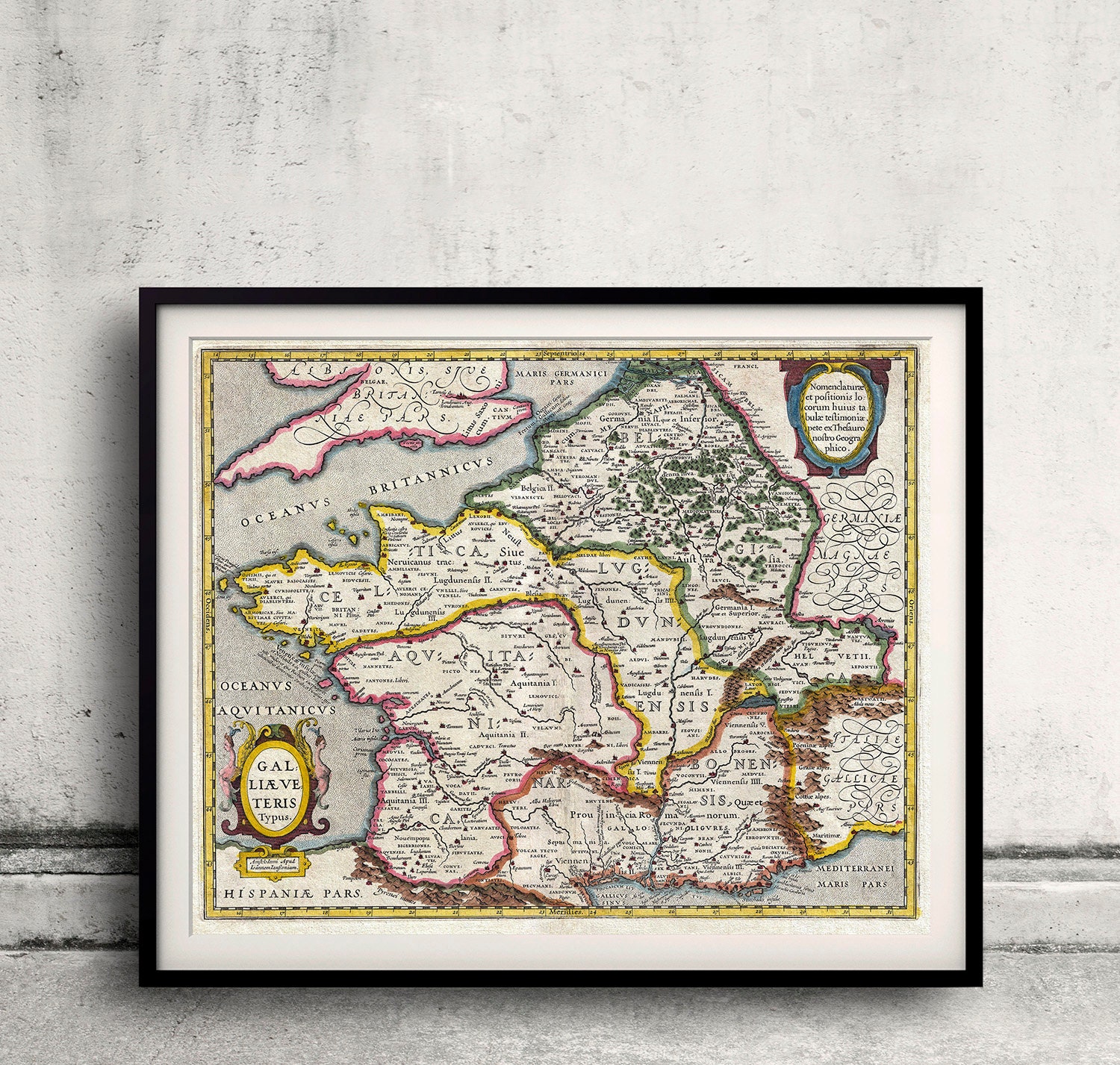 Map of France - Gaul in Antiquity - Geographicus Galliae - Jansson