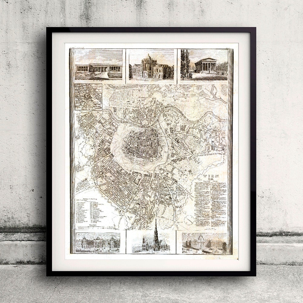 Plan of Vienna - 1844 - SKU 0347