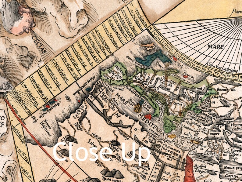 World map Generale Ptholemei by Martin Waldseemüller 1513 SKU 0004 image 2