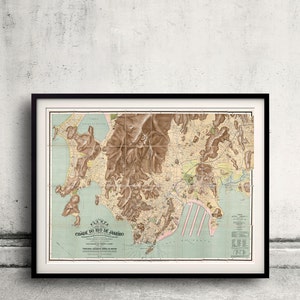 Map of Rio de Janeiro - 1910 - SKU 0281