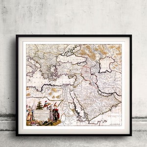 Landkarte des Osmanischen Imperiums - 18. Jahrhundert - SKU 0232
