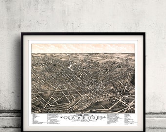 Bird's eye view of Akron - Ohio - 1882 - SKU 0146