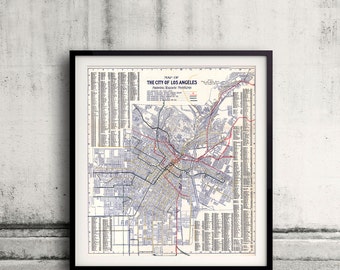 Los Angeles - Map of the railway systems - 1906 - SKU 0058
