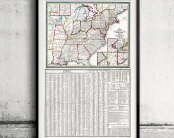 United States - Mitchell's Travellers guide - 1835 - SKU 0073