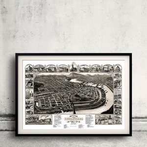 Bird&#39;s eye view of the city of Holyoke - Massachusetts - 1881 - SKU 0290