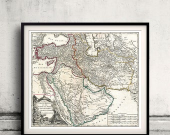 Map of Persia, Arabia and Turkey - Vaugondy - 1753 - SKU 0270