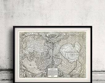 World map Nova et integra universi orbis descriptio By Oronce Fine - 1532 - SKU 0005